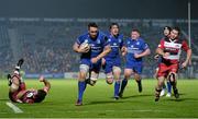 31 October 2014; Jack Conan, Leinster, goes over for his side's second try. Guinness PRO12, Round 7, Leinster v Edinburgh. RDS, Ballsbridge, Dublin. Picture credit: Stephen McCarthy / SPORTSFILE