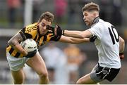 2 November 2014; Rico Kelly, Crossmaglen Rangers, in action against Aaron Grugan, Omagh St Enda’s. AIB Ulster GAA Football Senior Club Championship, Quarter-Final, Omagh St Enda’s v Crossmaglen Rangers, Healy Park, Omagh, Co. Tyrone. Picture credit: Ramsey Cardy / SPORTSFILE