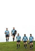 16 May 2007; Forwards, from left, Bryan Young, Mick O'Driscoll, Simon Best, Jerry Flannery and Trevor Hogan make their way from scrummage practice during Ireland squad training. Ireland Rugby Squad Training, University of Limerick, Limerick. Picture credit: Brendan Moran / SPORTSFILE