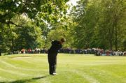 19 May 2007; Simon Wakefield, England, watches his second shot to the 3rd green during the 3rd Round. Irish Open Golf Championship, Adare Manor Hotel and Golf Resort, Adare, Co. Limerick. Picture credit: Matt Browne / SPORTSFILE