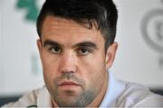 3 November 2014; Ireland's Conor Murray during a press conference ahead of their Autumn International Rugy match against South Africa on Saturday at the Aviva Stadium. Ireland Rugby Press Conference, Carton House, Maynooth, Co. Kildare. Picture credit: Barry Cregg / SPORTSFILE