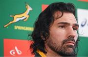 4 November 2014; South Africa's Victor Matfield during a press conference ahead of their Autumn International Rugy match against Ireland on Saturday at the Aviva Stadium. South Africa Press Conference, Radisson Blu St Helen's Hotel, Stillorgan, Co. Dublin. Picture credit: Pat Murphy / SPORTSFILE