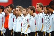 16 May 2007; Players from Germany before the start of the game. Elite Phase Under-19 European Championship, Republic of Ireland v Germany, Dalymount Park, Dublin. Picture credit: David Maher / SPORTSFILE