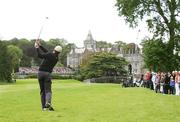 19 May 2007; Padraig Harrington plays to the 18th hole during the 3rd Round. Irish Open Golf Championship, Adare Manor Hotel and Golf Resort, Adare, Co. Limerick. Picture credit: Kieran Clancy / SPORTSFILE