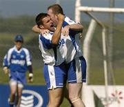 20 May 2007; Edmond Rocket and Shane Biggs, right, Waterford, celebrate after the final whistle. Bank of Ireland Munster Senior Football Championship Quarter-Final, Waterford v Clare, Fraher Field, Dungarvan, Co. Waterford. Picture credit: Matt Browne / SPORTSFILE