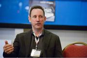 4 November 2014; Jimmy Chamberlin, Founding Member and CEO/Co-Founder, Smashing Pumpkins and LiveOne Inc, on the music stage during Day 1 of the 2014 Web Summit in the RDS, Dublin, Ireland. Picture credit: Barry Cronin / SPORTSFILE / Web Summit