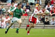 20 May 2007; Nial Gormley, Tyrone, in action against Shane Goan, Fermanagh. Bank of Ireland Ulster Senior Football Championship Quarter-Final, Fermanagh v Tyrone, St Tighearnach's Park, Clones, Co Monaghan. Picture credit: Oliver McVeigh / SPORTSFILE
