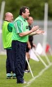 20 May 2007; Fermanagh manager Charlie Mulgrew issues instructions to his players. Bank of Ireland Ulster Senior Football Championship Quarter-Final, Fermanagh v Tyrone, St Tighearnach's Park, Clones, Co Monaghan. Picture credit: Oliver McVeigh / SPORTSFILE
