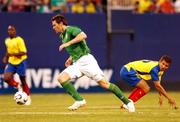 23 May 2007; Daryl Murphy, Republic of Ireland, in action against Patricio Urrutia, Ecuador. US Cup, Republic of Ireland v Ecuador, Giants Stadium, Meadowlands Sports Complex, New Jersey, USA. Picture credit: David Maher / SPORTSFILE