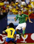 23 May 2007; Alex Bruce, Republic of Ireland, in action against Franklin Salas, Ecuador. US Cup, Republic of Ireland v Ecuador, Giants Stadium, Meadowlands Sports Complex, New Jersey, USA. Picture credit: David Maher / SPORTSFILE