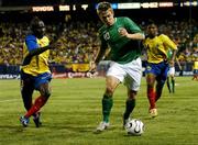 23 May 2007; Kevin Doyle, Republic of Ireland, in action against Jairo Montano, Ecuador. US Cup, Republic of Ireland v Ecuador, Giants Stadium, Meadowlands Sports Complex, New Jersey, USA. Picture credit: David Maher / SPORTSFILE