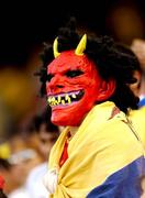 23 May 2007; An Ecuador supporter wearing a mask during the game. US Cup, Republic of Ireland v Ecuador, Giants Stadium, Meadowlands Sports Complex, New Jersey, USA. Picture credit: David Maher / SPORTSFILE