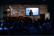 5 November 2014; Adora Svitak, Activist and Author, on the library stage during Day 2 of the 2014 Web Summit in the RDS, Dublin, Ireland. Picture credit: Diarmuid Greene / SPORTSFILE / Web Summit