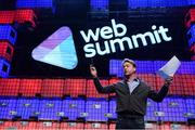 5 November 2014; David McWilliams, Author, Economist and Broadcaster, speaking during the web summit for careers during Day 1 of the 2014 Web Summit in the RDS, Dublin, Ireland. Picture credit: Stephen McCarthy / SPORTSFILE / Web Summit