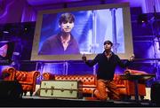 6 November 2014; Alex Klein, Co-founder, Kano, discusses A Computer Anyone Can Make on the builders stage during Day 3 of the 2014 Web Summit in the RDS, Dublin, Ireland. Picture credit: Diarmuid Greene / SPORTSFILE / Web Summit