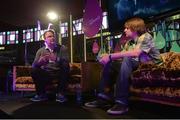 6 November 2014; Willard Ahdritz, left, Founder & CEO, Kobalt, Stuart Dredge, Contributing Editor, Guardian Technology, on the music stage during Day 3 of the 2014 Web Summit in the RDS, Dublin, Ireland. Picture credit: Diarmuid Greene / SPORTSFILE / Web Summit