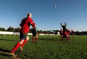 2 February 2000; Keith Wood throws into a lineout during an Ireland Rugby training session at Greystones RFC in Wicklow. Photo by Matt Browne/Sportsfile