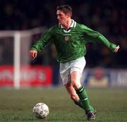 10 February 1999; Robbie Keane of Republic of Ireland during the International Friendly match between Republic of Ireland and Paraguay at Lansdowne Road in Dublin. Photo by David Maher/Sportsfile