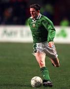 10 February 1999; Robbie Keane of Republic of Ireland during the International Friendly match between Republic of Ireland and Paraguay at Lansdowne Road in Dublin. Photo by Matt Browne/Sportsfile