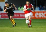 25 May 2007; Stephen Brennan, St Patrick's Athletic, in action against Gary Curran, Sligo Rovers. eircom League of Ireland, Premier Division, St Patrick's Athletic v Sligo Rovers, Richmond Park, Dublin. Picture credit: Matt Browne / SPORTSFILE