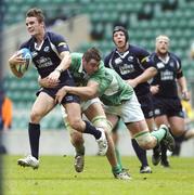 2 June 2007; Thom Evans, Scotland A, bursts through the Irish defence. Churchill Cup Finals Day, Ireland A v Scotland A, Twickenham Stadium, London, England. Picture credit: Jonathan Butler / SPORTSFILE