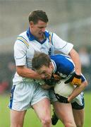 2 June 2007; Ross Munnelly, Laois, in action against Trevor Smullen, Longford. Bank of Ireland Leinster Senior Football Championship Quarter-final, Longford v Laois, O'Connor Park, Tullamore, Co. Offaly. Photo by Sportsfile