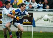 2 June 2007; Pauric McMahon, Laois, in action against Shane Mulligan, Longford. Bank of Ireland Leinster Senior Football Championship Quarter-final, Longford v Laois, O'Connor Park, Tullamore, Co. Offaly. Photo by Sportsfile