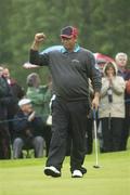 3 June 2007; Costantino Rocca, Italy, celebrates after putting on the 18th to win AIB Irish Seniors Open Golf Championship. Irish PGA National Golf Club, Palmerstown House, Co. Kildare. Picture credit: Ray Lohan / SPORTSFILE