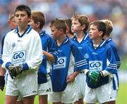 3 June 2007; &quot;Gearing Up for Cúl Camps&quot;. Schoolchildren from Gaelscoil Taobh na Coille, Dublin, after playing a match during half-time of the Bank of Ireland Leinster Senior Football Championship, Meath v Dublin, Croke Park, Dublin. Picture Credit: Brian Lawless / SPORTSFILE