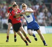 10 June 2007; Donal Morgan, Monaghan, in action against Ronan Sexton, Down. Bank of Ireland Ulster Senior Football Championship, Down v Monaghan, Pairc Esler, Newcastle, Co. Down. Picture credit: Oliver McVeigh / SPORTSFILE