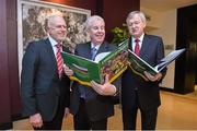 10 November 2014; John Comerford, Managing Director Carroll's Cuisine, left, Ray McManus, Sportsfile, and Ard Stiúrthóir of the GAA Páraic Duffy at the launch of A Season of Sundays 2014. The Croke Park Hotel, Jones's Road, Dublin. Picture credit: Barry Cregg / SPORTSFILE