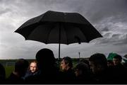 11 November 2014; Republic of Ireland manager Martin O'Neill during a pitchside update ahead of their UEFA EURO 2016 Championship Qualifer, Group D, match against Scotland on Friday. Republic of Ireland pitchside update, Gannon Park, Malahide, Co. Dublin. Picture credit: David Maher / SPORTSFILE