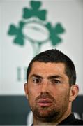 11 November 2014; Ireland's Rob Kearney during a press conference ahead of their Autumn International match against Georgia on Sunday. Ireland Rugby Press Conference, Carton House, Maynooth, Co. Kildare. Picture credit: Barry Cregg / SPORTSFILE