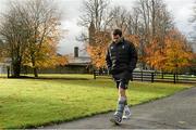 12 November 2014; Ireland's Jared Payne arrives for squad training ahead of their Autumn International match against Georgia on Sunday. Ireland Rugby Squad Training, Carton House, Maynooth, Co. Kildare. Picture credit: Brendan Moran / SPORTSFILE