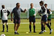 8 June 2007; Coach Dario Gradi with players at the Football Association of Ireland's Pro Licence Course. Malahide United AFC, Gannon Park, Coast Road, Malahide, Co. Dublin. Picture credit: David Maher / SPORTSFILE