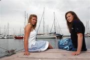 13 June 2007; The Irish Sailing Association announced the Irish team to compete in the ISAF World Championships with hopes of securing starting berths at the 2008 Olympic Games. Ireland's top Olympic class sailors will travel to Cascais, Portugal, to compete between June 3 to July 13. At the announcement are sisters Annalise, right, and Claudine Murphy, from Rathfarnham, who both compete in the Laser Radial class. Royal Irish Yacht Club, Dun Laoghaire, Co. Dublin. Picture credit: Brian Lawless / SPORTSFILE