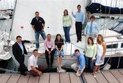 13 June 2007; The Irish Sailing Association announced the Irish team to compete in the ISAF World Championships with hopes of securing starting berths at the 2008 Olympic Games. Ireland's top Olympic class sailors will travel to Cascais, Portugal, to compete between June 3 to July 13. At the announcement are team members, front row from left, Max Treacy, from Wicklow, Aaron O'Grady, from Clare Island, Maurice O'Connell, from Cork, Annalise Murphy, from Dublin, Dualtach MacColgain, from Kildare, Debbie Hanna, from Antrim, Claudine Murphy, from Kildare, and back row from left, Tim Goodbody, from Wicklow, Ciara Peelo, from Dublin, Phil Lawton, and Tuathal MacColgain, from Kildare. Royal Irish Yacht Club, Dun Laoghaire, Co. Dublin. Picture credit: Brian Lawless / SPORTSFILE