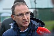 12 November 2014; Republic of Ireland manager Martin O'Neill during a press conference ahead of their UEFA EURO 2016 Championship Qualifer, Group D, match against Scotland on Friday. Republic of Ireland Press Conference, Gannon Park, Malahide, Co. Dublin. Picture credit: Matt Browne / SPORTSFILE