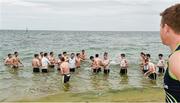 15 November 2014; High performance coach Nicholas Walsh keeps an eye on members of the Ireland panel during a 'beach recovery session' after training ahead of their International Rules Series warm up game against VFL All Stars on Sunday 16th. Ireland International Rules Squad Training, Sandringham beach, Melbourne, Victoria, Australia. Picture credit: Ray McManus / SPORTSFILE