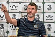 16 November 2014; Republic of Ireland assistant manager Roy Keane during a press conference ahead of their International Friendly match against USA on Tuesday in the Aviva Stadium. Republic of Ireland Press Conference, Portmarnock Hotel and Golf Links, Co. Dublin. Picture credit: David Maher / SPORTSFILE