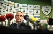 17 November 2014; Republic of Ireland manager Martin O'Neill during a press conference ahead of Tuesday's friendly match at home to the USA. Republic of Ireland Press Conference, Three Offices, Sir John Rogerson’s Quay, Dublin. Picture credit: David Maher / SPORTSFILE