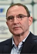 17 November 2014; Republic of Ireland manager Martin O'Neill during a press conference ahead of Tuesday's friendly match at home to the USA. Republic of Ireland Press Conference, Three Offices, Sir John Rogerson’s Quay, Dublin. Picture credit: David Maher / SPORTSFILE