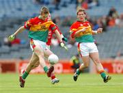 24 June 2007; Dennis Murphy, Carlow, in action against Louth. ESB Leinster Minor Football Championship Semi-Final, Carlow v Louth, Croke Park, Dublin. Picture credit: Matt Browne / SPORTSFILE