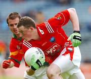 24 June 2007; Peter Nixon, Louth, in action against Carlow. ESB Leinster Minor Football Championship Semi-Final, Carlow v Louth, Croke Park, Dublin. Picture credit: Matt Browne / SPORTSFILE