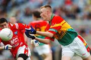 24 June 2007; Alan Callinan, Carlow, in action against Louth. ESB Leinster Minor Football Championship Semi-Final, Carlow v Louth, Croke Park, Dublin. Picture credit: Matt Browne / SPORTSFILE