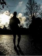 18 November 2014; Ireland's Paul O'Connell makes his way to squad training ahead of their side's Guinness Series match against Australia on Saturday. Ireland Rugby Squad Training, Carton House, Maynooth, Co. Kildare. Picture credit: Barry Cregg / SPORTSFILE