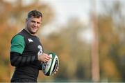 18 November 2014; Ireland's Jamie Heaslip during squad training ahead of their side's Guinness Series match against Australia on Saturday. Ireland Rugby Squad Training, Carton House, Maynooth, Co. Kildare. Picture credit: Barry Cregg / SPORTSFILE