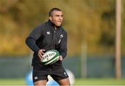 18 November 2014; Ireland's Simon Zebo in action during squad training ahead of their side's Guinness Series match against Australia on Saturday. Ireland Rugby Squad Training, Carton House, Maynooth, Co. Kildare. Picture credit: Barry Cregg / SPORTSFILE