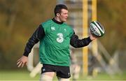 18 November 2014; Ireland's Peter O'Mahony in action during squad training ahead of their side's Guinness Series match against Australia on Saturday. Ireland Rugby Squad Training, Carton House, Maynooth, Co. Kildare. Picture credit: Barry Cregg / SPORTSFILE