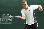 2 July 2007; James Cluskey, Ireland, in action during his match against Ti Chen, Chinese Taipei. Shelbourne Men's Irish Open Tennis Championship, Fitzwilliam Lawn Tennis Club, Donnybrook, Dublin. Picture credit: Pat Murphy / SPORTSFILE